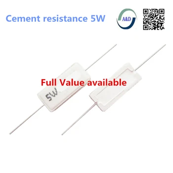 50pcs Cement resistance 5W 0.3R 5.6 6 6.8 8 22 24 25 27 33 39 47 51 ohm 5.6R 6R 6.8R 8R 22R 24R 25R 27R 33R 39R 47R 51R 5% 5w
50pcs Cement resistance 5W 0.3R 5.6 6 6.8 8 22 24 25 27 33 39 47 51 ohm 5.6R 6R 6.8R 8R 22R 24R 25R 27R 33R 39R 47R 51R 5% 5w