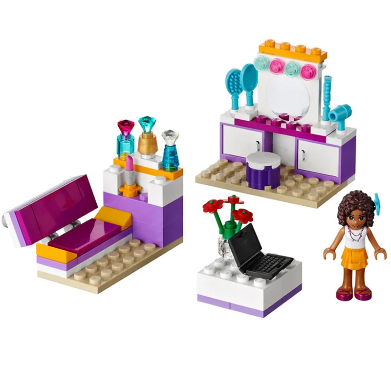 10153 Friends For Girl 74pcs Andrea's Bedroom Building Blocks Set Educational Toys Compatible with LegoINGly Friends House 41009
10153 Friends For Girl 74pcs Andrea's Bedroom Building Blocks Set Educational Toys Compatible with LegoINGly Friends House 41009