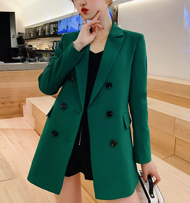 HEE GRAND Women Blazer Double Breasted Suit Black Jackets Autumn 2019 OL Slim Back Splitting Tops Plus Size XXL Dropship WWX490
HEE GRAND Women Blazer Double Breasted Suit Black Jackets Autumn 2019 OL Slim Back Splitting Tops Plus Size XXL Dropship WWX490
