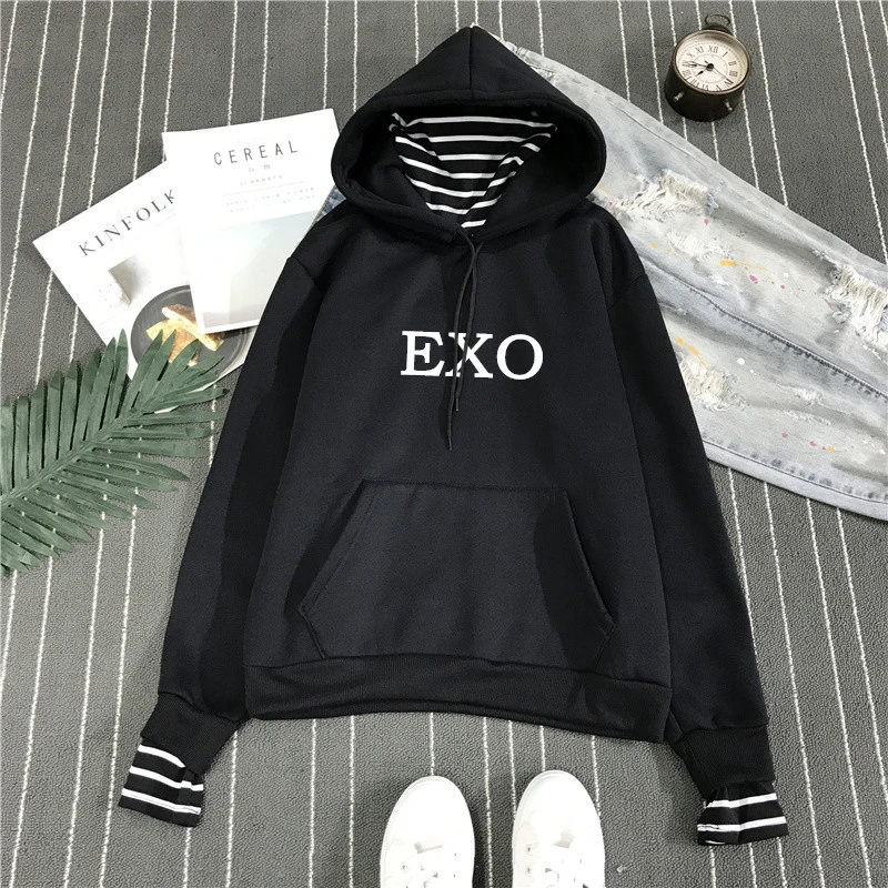 New Fashion Korean Style Sweatshirt for Women Exo Kpop Clothes Harajuku Casual Hoodies Letter Printed Fleece Pullover Hooded
New Fashion Korean Style Sweatshirt for Women Exo Kpop Clothes Harajuku Casual Hoodies Letter Printed Fleece Pullover Hooded