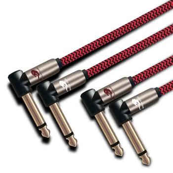 

Audio Cable Dual 1/4" To Dual 1/4" for Amplifier Mixer Electronic Organ Angled 6.35mm 2:2 TS Jack Guitar Cable 1M 2M 3M 5M 8M