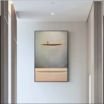 Nordic Modern Natural golden Boat landscape Creative Painting Wall Art Pictures For Living Room HD Canvas Nostalgic Home Decor
Nordic Modern Natural golden Boat landscape Creative Painting Wall Art Pictures For Living Room HD Canvas Nostalgic Home Decor