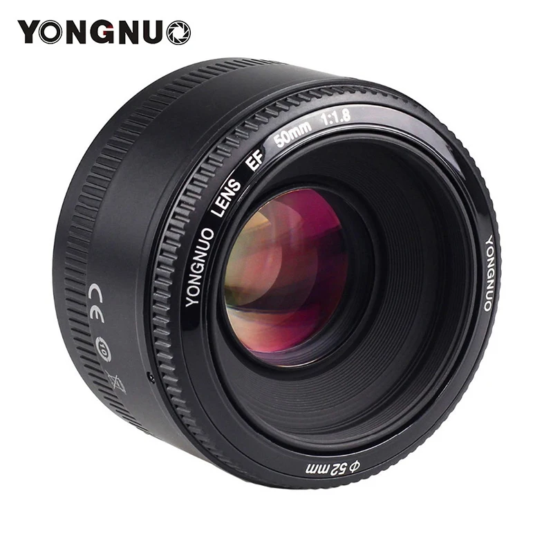 

Yongnuo 50mm F1.8 Camera Lens For Canon EOS Cameras YN50mm F1.8N For Nikon D5300 D5200 Large Aperture Auto Focus Lenses