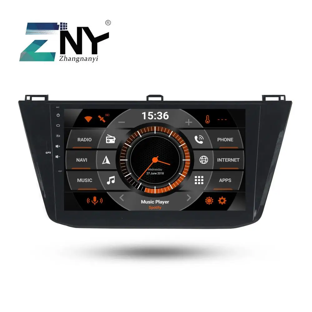 10 1 "ips Android 9 0 автомобильный стерео gps для Volkswagen Tiguan 2016 2017 радио FM RDS + опционально