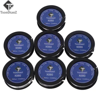 10m/roll TsonDianZ 20g-22ga-32ga Ni80 Heating Wire Electronic Cigarette For RDA RTA Atomizer For DIY Prebuilt Coil Nichrome Wire
10m/roll TsonDianZ 20g-22ga-32ga Ni80 Heating Wire Electronic Cigarette For RDA RTA Atomizer For DIY Prebuilt Coil Nichrome Wire