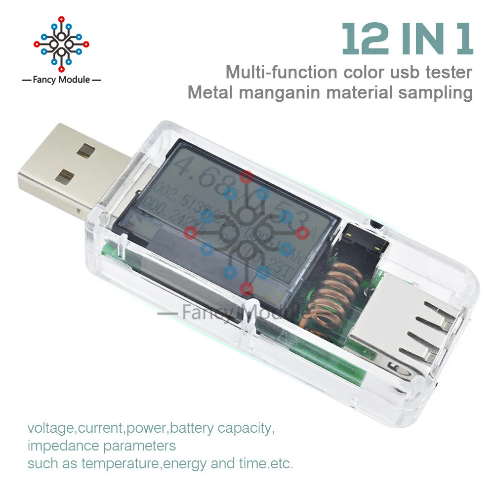 LCD 12 In 1 USB Digital Voltmeter Tester DC 4-30V Amperimete Voltage Current Meter Ammeter Detector Power Bank Charger Indicator
LCD 12 In 1 USB Digital Voltmeter Tester DC 4-30V Amperimete Voltage Current Meter Ammeter Detector Power Bank Charger Indicator