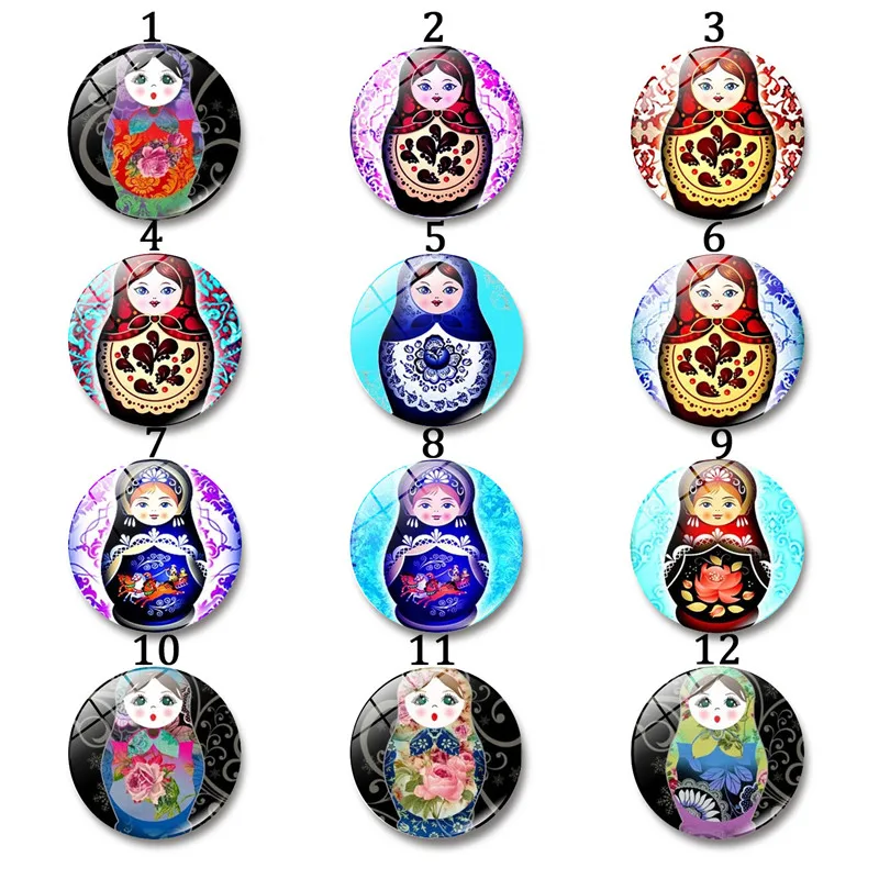 Russian Babushka Doll Photo Glass cabochon settings Handmade DIY 12-30mm Round Cameo Cabochon Setting Jewelry Accessories
Russian Babushka Doll Photo Glass cabochon settings Handmade DIY 12-30mm Round Cameo Cabochon Setting Jewelry Accessories