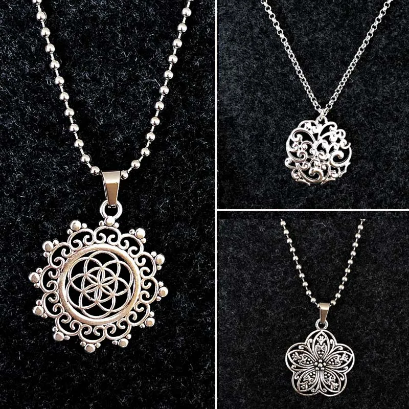 5 Styles Fashion New Vintage Style Flower Women Silver Necklace Mandala Flower Necklace Silver Clavicle Chain gift
5 Styles Fashion New Vintage Style Flower Women Silver Necklace Mandala Flower Necklace Silver Clavicle Chain gift