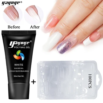30g Yayoge Poly Gel Kits French Nail Art Clear White Pink Cover Pink 7 Colors Tip Form UV Gel Nail Polish Led For Manicure Salon
30g Yayoge Poly Gel Kits French Nail Art Clear White Pink Cover Pink 7 Colors Tip Form UV Gel Nail Polish Led For Manicure Salon