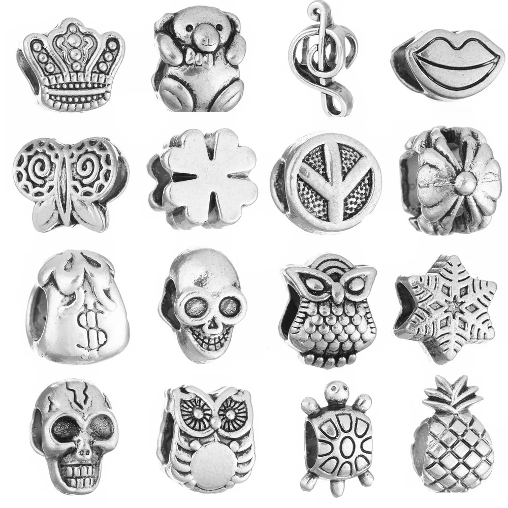 Virgooer 1Pc European Antique Silver Plated Diy Charm Beads Fit Pandora Charm Bracelet&Bangle Diy Jewelry Making Jewelry Gift
Virgooer 1Pc European Antique Silver Plated Diy Charm Beads Fit Pandora Charm Bracelet&Bangle Diy Jewelry Making Jewelry Gift
