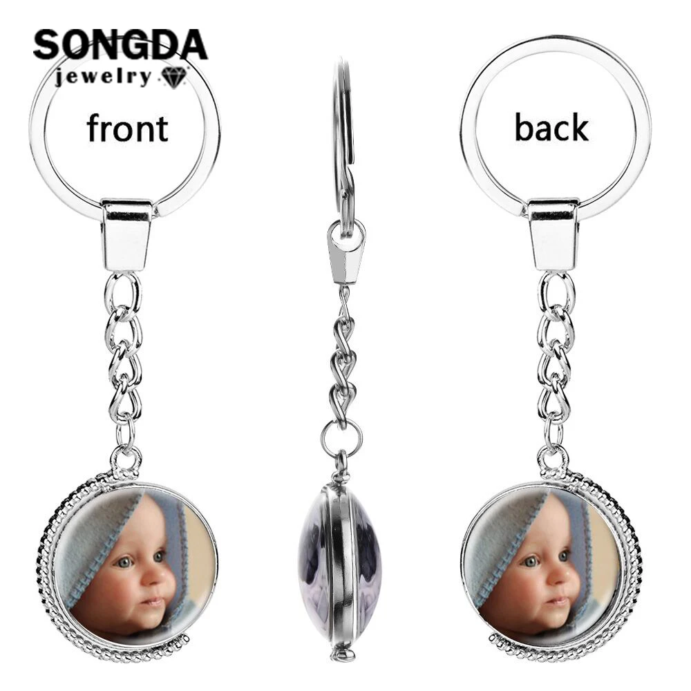 SONGDA Personalized Rotatable Double-sided Photo Keychain Family Member/Your Name/Fashion Logo/Lover Couple Key Ring Custom Gift
SONGDA Personalized Rotatable Double-sided Photo Keychain Family Member/Your Name/Fashion Logo/Lover Couple Key Ring Custom Gift