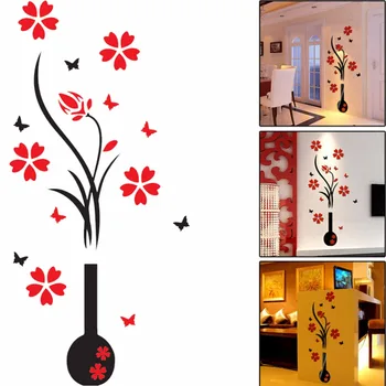 2018 DIY 3D creative Plum Vase living room entrance painting flowers Wall Stickers home decor wall decals For Room Wallpapers
2018 DIY 3D creative Plum Vase living room entrance painting flowers Wall Stickers home decor wall decals For Room Wallpapers