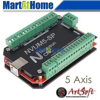 CNC Router Simple 100KHz 5 Axis Mach3 USB Motion Control Card Breakout Board #SM757 @SD
CNC Router Simple 100KHz 5 Axis Mach3 USB Motion Control Card Breakout Board #SM757 @SD