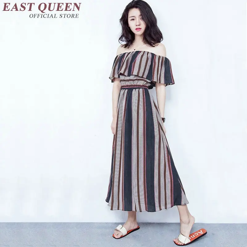 women dress summer 2018 off the shoulder ruffle dress sleeveless striped ankle length kawaii dress free size NN0721 CQ
women dress summer 2018 off the shoulder ruffle dress sleeveless striped ankle length kawaii dress free size NN0721 CQ