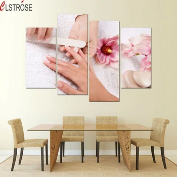 CLSTROSE 4 Pieces Wall Art Manicure Painting Printed Painting Canvas Wall Art Picture Home Decor Modern Painting For Living Room
CLSTROSE 4 Pieces Wall Art Manicure Painting Printed Painting Canvas Wall Art Picture Home Decor Modern Painting For Living Room
