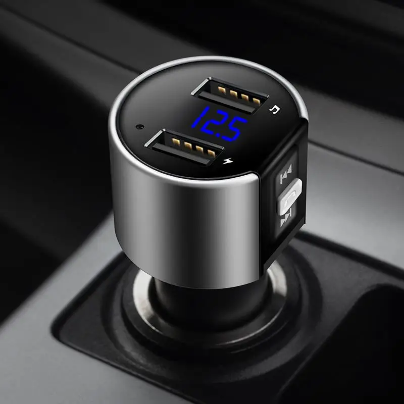

Bluetooth Handsfree Kit Car FM Transmitter Modulator Dual USB Charging Voltage Detection U Disk Music Car MP3 Player