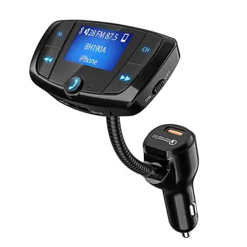 VicTsing Bluetooth FM Transmitter Car Kit Handsfree Car Charger Wireless Radio Adapter with Dual USB Port Built-in Microphone
VicTsing Bluetooth FM Transmitter Car Kit Handsfree Car Charger Wireless Radio Adapter with Dual USB Port Built-in Microphone