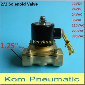 100% Brass Coil 1.25" bsp 2 Way Normally Closed Electric Solenoid Valve Gas Water Air 12v 24v DC 110v 220v AC 2W350-35 2/2 N/C
100% Brass Coil 1.25" bsp 2 Way Normally Closed Electric Solenoid Valve Gas Water Air 12v 24v DC 110v 220v AC 2W350-35 2/2 N/C