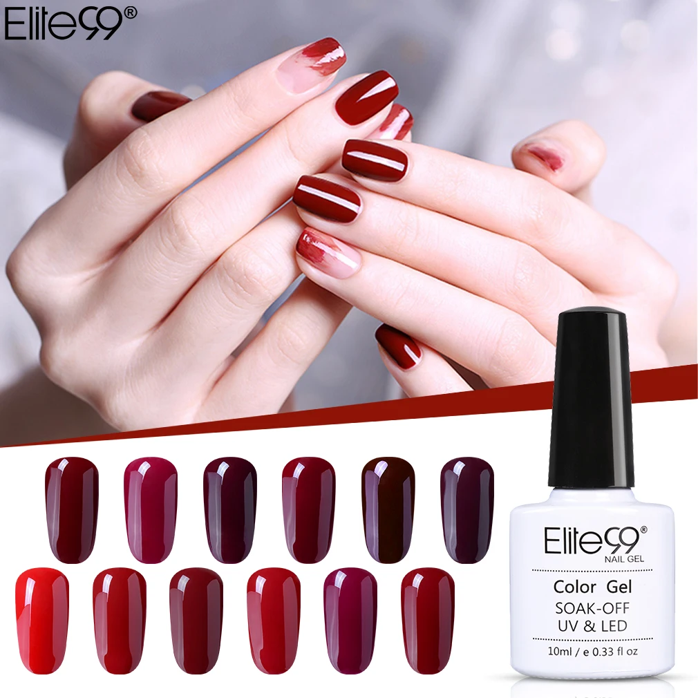Elite99 10ml Gel Nail Polish Wine Red Color Nail Gel Polish Vernis Semi Permanent Gel Lak Varnishes Soak Off Gel polish
Elite99 10ml Gel Nail Polish Wine Red Color Nail Gel Polish Vernis Semi Permanent Gel Lak Varnishes Soak Off Gel polish