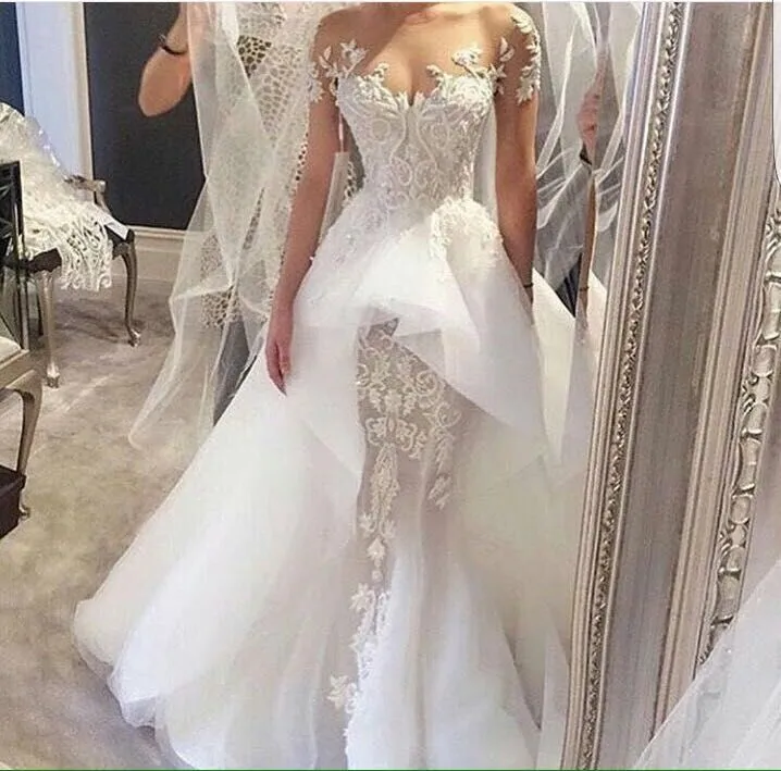 2018 New White Cap Sleeves Mermaid Wedding Dress Embroidery Long Wedding Gowns Online Shop China vestido de noiva
2018 New White Cap Sleeves Mermaid Wedding Dress Embroidery Long Wedding Gowns Online Shop China vestido de noiva