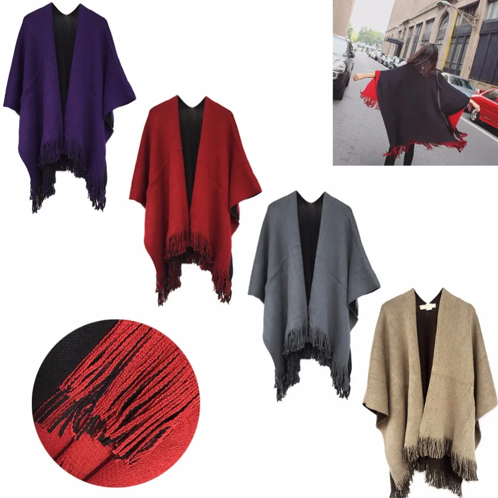 Women's Blanket Oversized Scarf Wrap Shawl Knit Wrap Poncho Scarf Tassel Fringe 2017 New KLV
Women's Blanket Oversized Scarf Wrap Shawl Knit Wrap Poncho Scarf Tassel Fringe 2017 New KLV