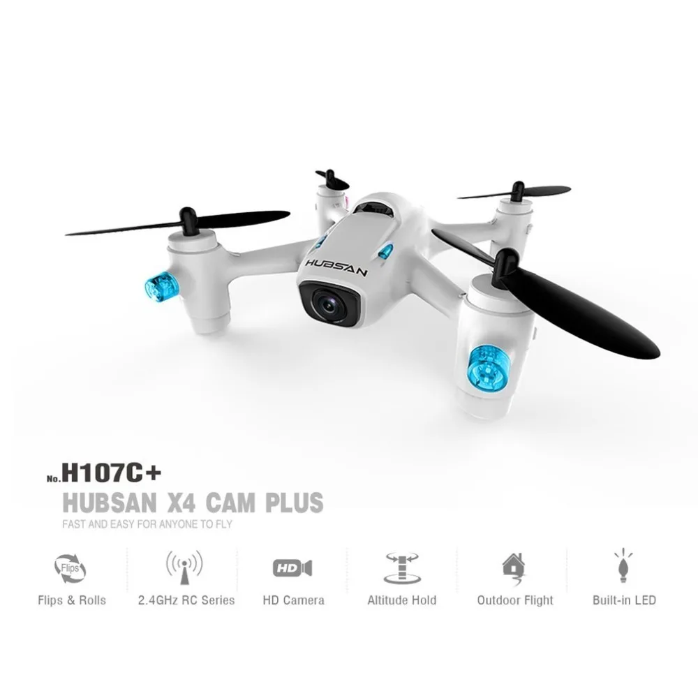 

Hubsan H107C+ 2.4GHz 4 Channels Drone Portable Mini RC Quadcopter With 720P HD Camera 6-axis Gyro Flight Control System