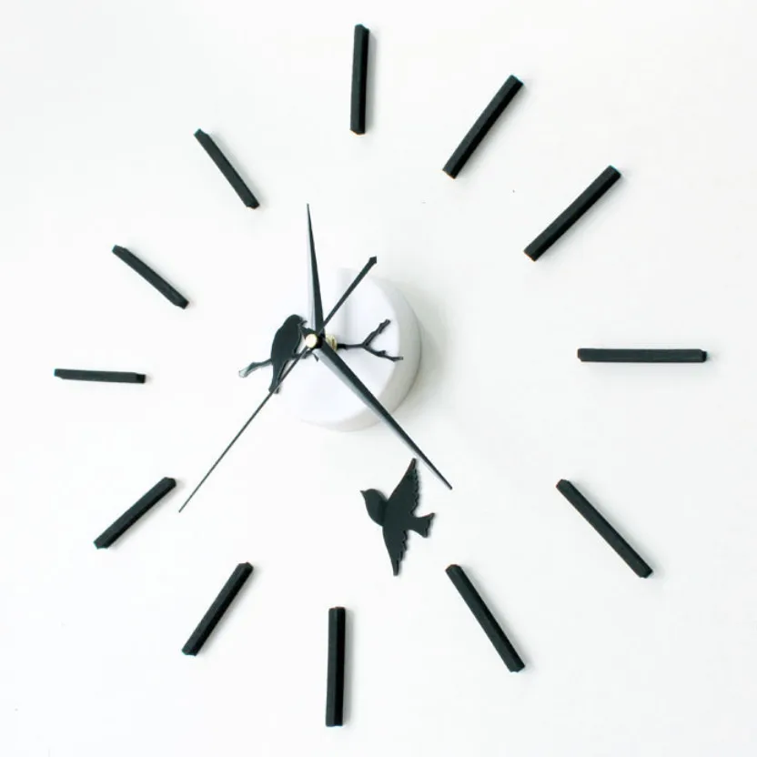 Fashion creative fun bird DIY wall clock / diy clock table wall stickers clock home decoration duvar saati reloj de pared
Fashion creative fun bird DIY wall clock / diy clock table wall stickers clock home decoration duvar saati reloj de pared