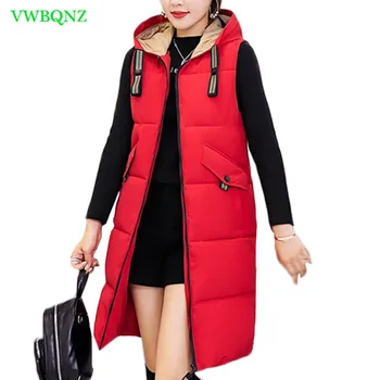 Autumn and Winter New Korean Down cotton Vest Women Slim Thicken Cotton Vest Women's Long Zipper Hooded Cotton Outerwear A831
Autumn and Winter New Korean Down cotton Vest Women Slim Thicken Cotton Vest Women's Long Zipper Hooded Cotton Outerwear A831