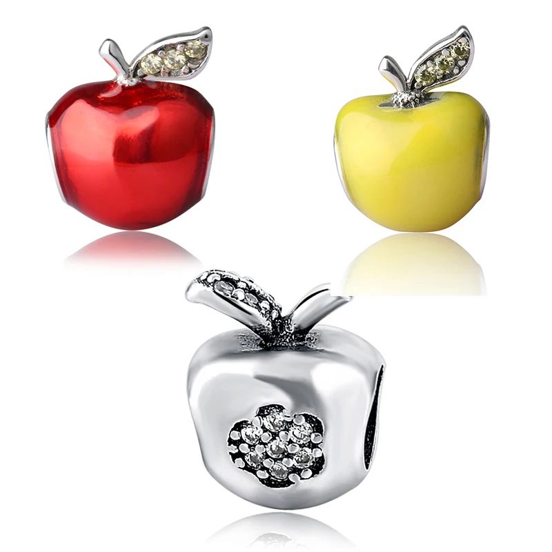 2017 red and Yellow Enamel Apple Beads with CZ Fit Authentic Silver 925 Original Charm Bracelet Antique Beads jewelry Gifts
2017 red and Yellow Enamel Apple Beads with CZ Fit Authentic Silver 925 Original Charm Bracelet Antique Beads jewelry Gifts