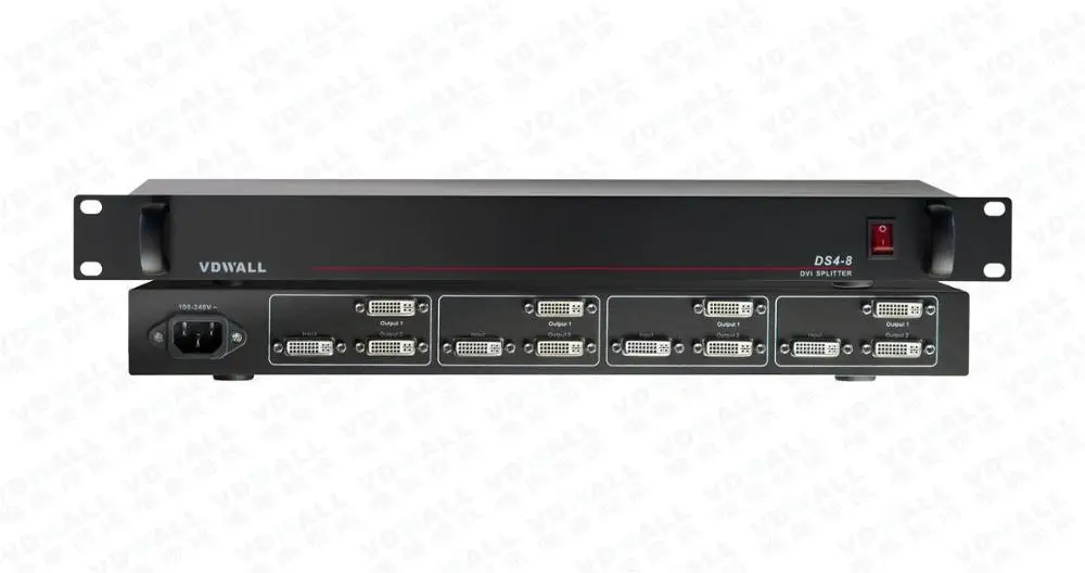 VDWALL DS4-8 DVI Splititter 4 в 8 out, которые состоят из четырех независимых DVI-разветвителей
VDWALL DS4-8 DVI Splititter 4 в 8 out, которые состоят из четырех независимых DVI-разветвителей