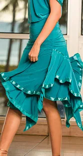 Exotic dance dance Latin dance double irregular with satin lotus laminated skirt skirt S10046 Latin
Exotic dance dance Latin dance double irregular with satin lotus laminated skirt skirt S10046 Latin