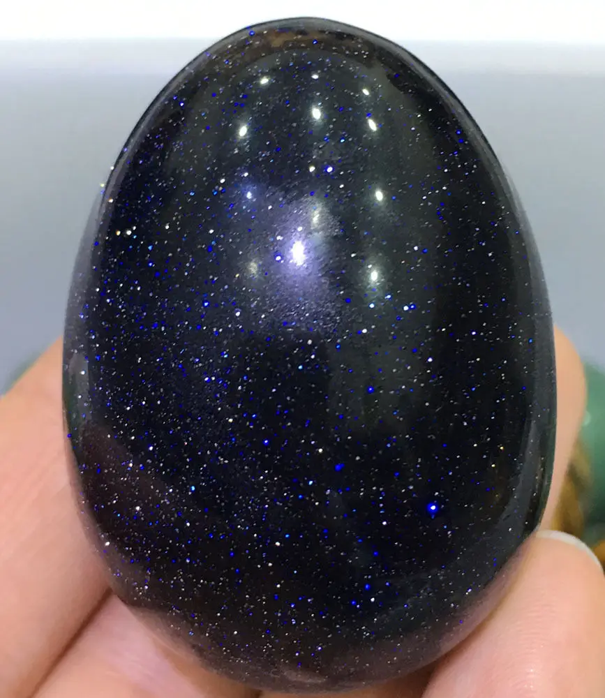 1pcs Natural Beautiful BLUE Goldstone Crystal Egg shape mineral healing crystals
1pcs Natural Beautiful BLUE Goldstone Crystal Egg shape mineral healing crystals