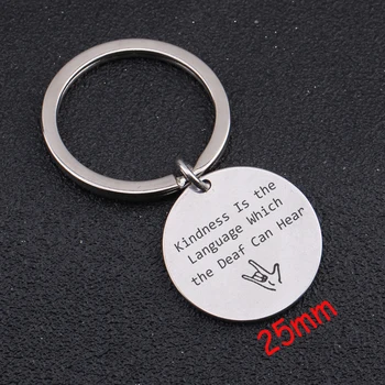 Stick Figure Sign Language Keychain Engraved Kindness Is The Language Which The Deaf Can Hear Love Gift Charm Key Ring
Stick Figure Sign Language Keychain Engraved Kindness Is The Language Which The Deaf Can Hear Love Gift Charm Key Ring