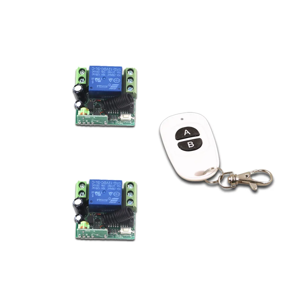 RF Wireless Remote Control Switch 1CH 1 CH 10A Relay Receiver DC 12V Mini Remote Switch Remote Controller 315Mhz/433Mhz
RF Wireless Remote Control Switch 1CH 1 CH 10A Relay Receiver DC 12V Mini Remote Switch Remote Controller 315Mhz/433Mhz