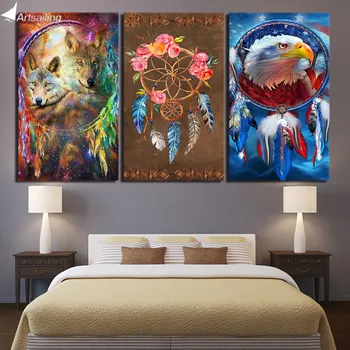 HD printed 3 piece canvas art Dreamcatcher painting wolf eagle posters wall pictures Free shipping NY-7167B
HD printed 3 piece canvas art Dreamcatcher painting wolf eagle posters wall pictures Free shipping NY-7167B
