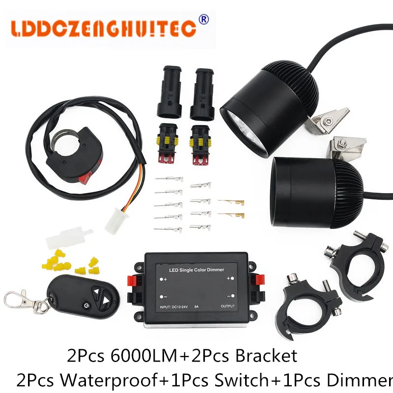 LDDCZENGHUITEC 12V 24V Motorcycle LED Headlight 6000LM led DRL Fog Spot Light Lamp Moto Spotlight Waterproof for Motorcycle
LDDCZENGHUITEC 12V 24V Motorcycle LED Headlight 6000LM led DRL Fog Spot Light Lamp Moto Spotlight Waterproof for Motorcycle
