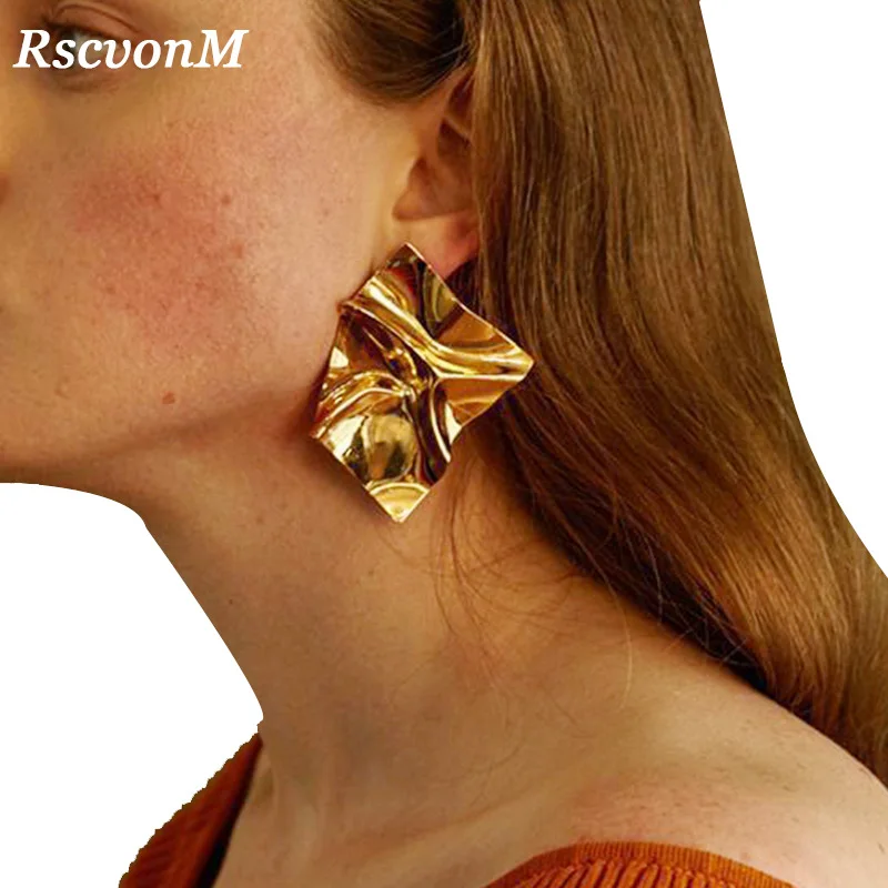 RscvonM Punk Exaggerate Gold Color Metal Earring Women Ladies Irregular Geometric Drop Sufer Earrings Metal Piercing Earring
RscvonM Punk Exaggerate Gold Color Metal Earring Women Ladies Irregular Geometric Drop Sufer Earrings Metal Piercing Earring