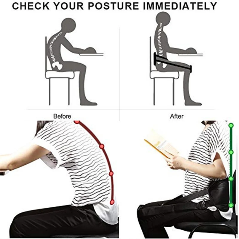 Adult Sitting Posture Correction Belt Corrector Back Support Anti-Humpback Straight Brace SMN88
Adult Sitting Posture Correction Belt Corrector Back Support Anti-Humpback Straight Brace SMN88