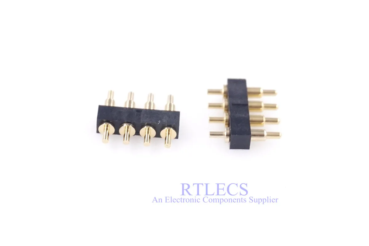 5 pcs Spring Loaded Pogo pin connector 4 Pin Pitch 2.54 mm Through Hole PCB Single Row Male 4 Poles 7.0 mm Height SIP
5 pcs Spring Loaded Pogo pin connector 4 Pin Pitch 2.54 mm Through Hole PCB Single Row Male 4 Poles 7.0 mm Height SIP