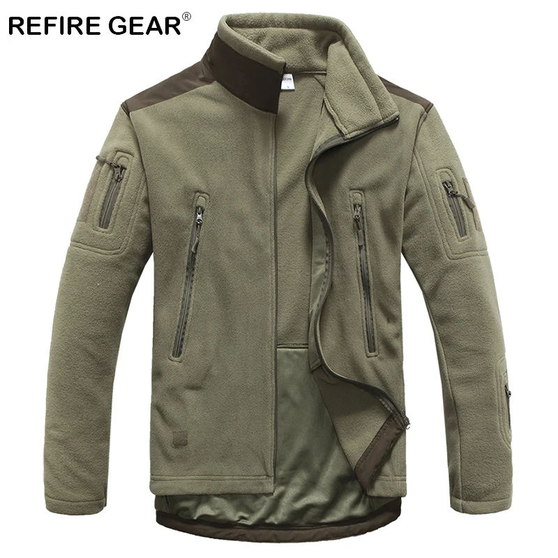 ReFire Gear Winter Outdoor Warm Tactical Fleece Jackets Men Thick Windproof Multi Pockets Military Jackets Camping Army Clothing
ReFire Gear Winter Outdoor Warm Tactical Fleece Jackets Men Thick Windproof Multi Pockets Military Jackets Camping Army Clothing