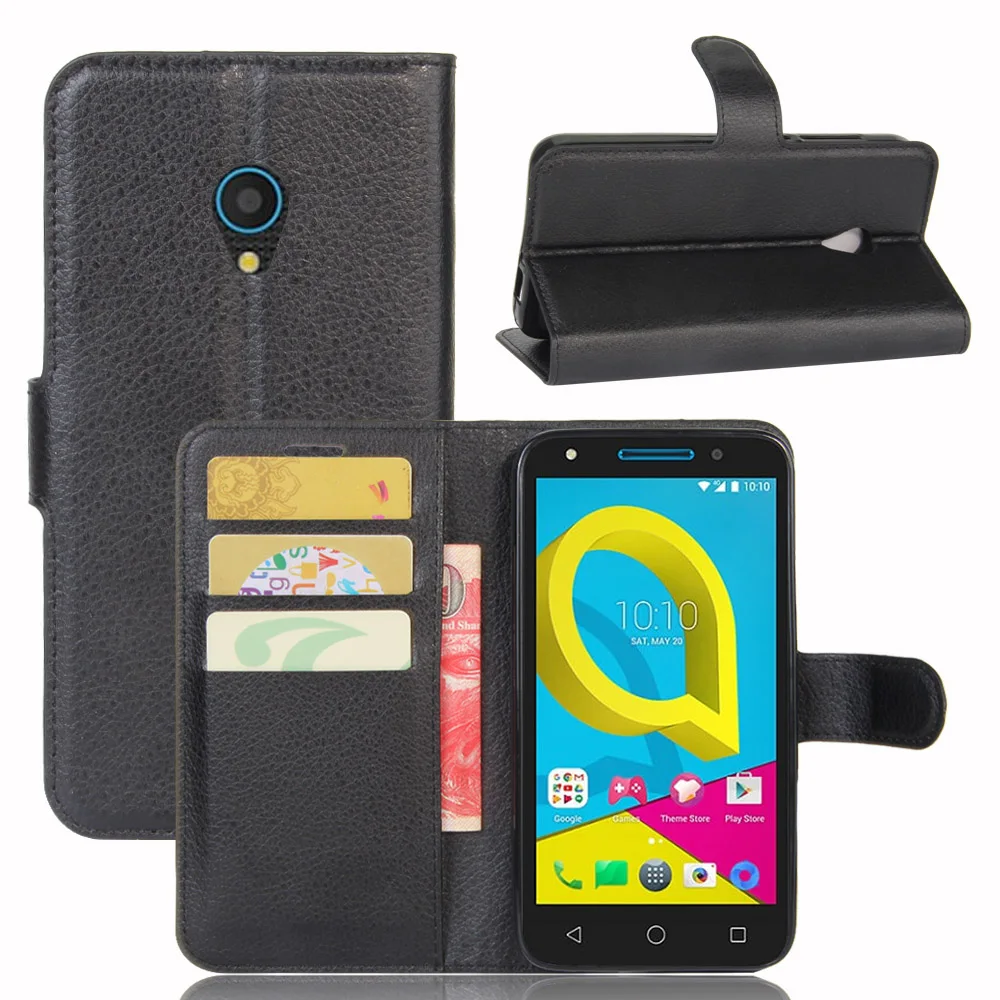 Fashion Wallet PU Leather Case Cover Flip Protective Phone Back Shell For Alcatel U5 Visa Card Slot With Stand
Fashion Wallet PU Leather Case Cover Flip Protective Phone Back Shell For Alcatel U5 Visa Card Slot With Stand