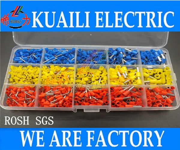 1000pcs Copper Crimp Connector Insulated Cord Pin End Terminal Ferrules kit set Wire terminals connector
1000pcs Copper Crimp Connector Insulated Cord Pin End Terminal Ferrules kit set Wire terminals connector