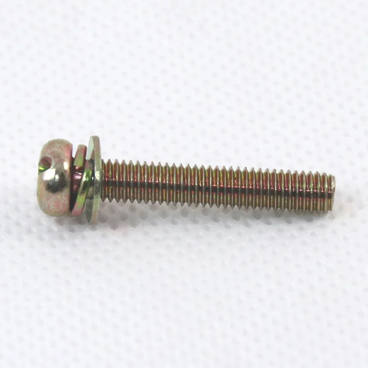 20pcs M6 Color-plated zinc iron Phil-Slot screw Round head nickel plated three combination screws bolts 10mm-20mm length
20pcs M6 Color-plated zinc iron Phil-Slot screw Round head nickel plated three combination screws bolts 10mm-20mm length