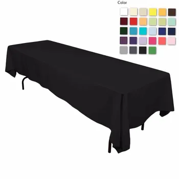 HK DHL Stain Feel 152*320cm Polyester Rectangle Tablecloth Black for Wedding, 5/Pack
HK DHL Stain Feel 152*320cm Polyester Rectangle Tablecloth Black for Wedding, 5/Pack