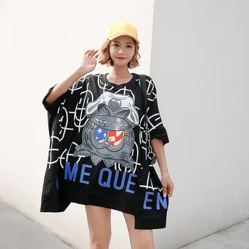 200 pounds fat MM large size women's 2019 summer new cartoon printing loose thin large version short-sleeved T-shirt
200 pounds fat MM large size women's 2019 summer new cartoon printing loose thin large version short-sleeved T-shirt