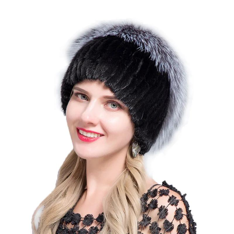 JERYAFUR Fashion Winter Hats For Women Real Mink Fur Hat Female Patchwork Fox Fur Mix Color Internal Knitting Beanies Warm New
JERYAFUR Fashion Winter Hats For Women Real Mink Fur Hat Female Patchwork Fox Fur Mix Color Internal Knitting Beanies Warm New