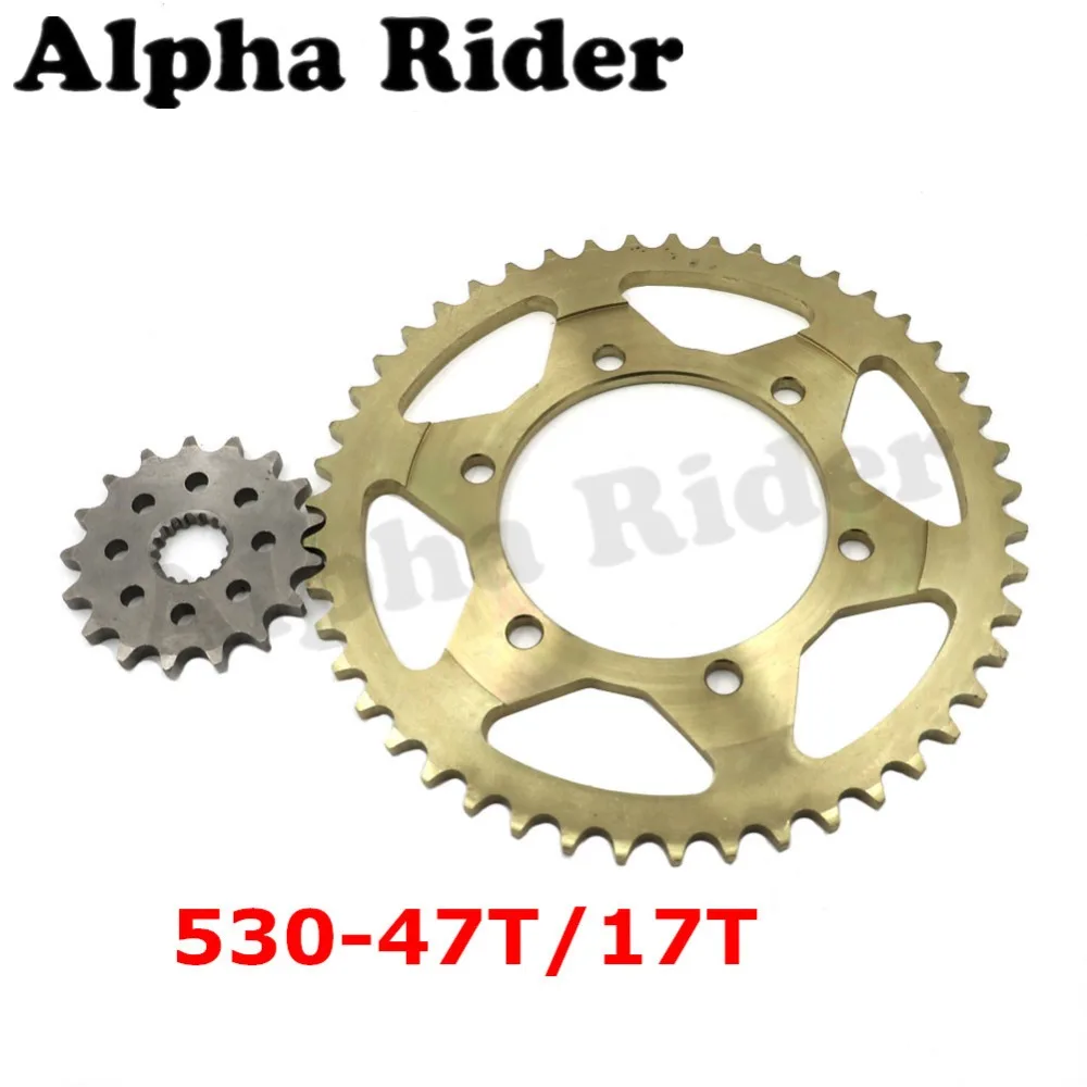 530 Chain Front 17T Rear 47T Sprockets for Suzuki GSXR GSX-R 1000 2009-2016 GSXR1000 09-16 GSX-R1000 K9 L0 L1 L2 L3 L4 L5 L6
530 Chain Front 17T Rear 47T Sprockets for Suzuki GSXR GSX-R 1000 2009-2016 GSXR1000 09-16 GSX-R1000 K9 L0 L1 L2 L3 L4 L5 L6
