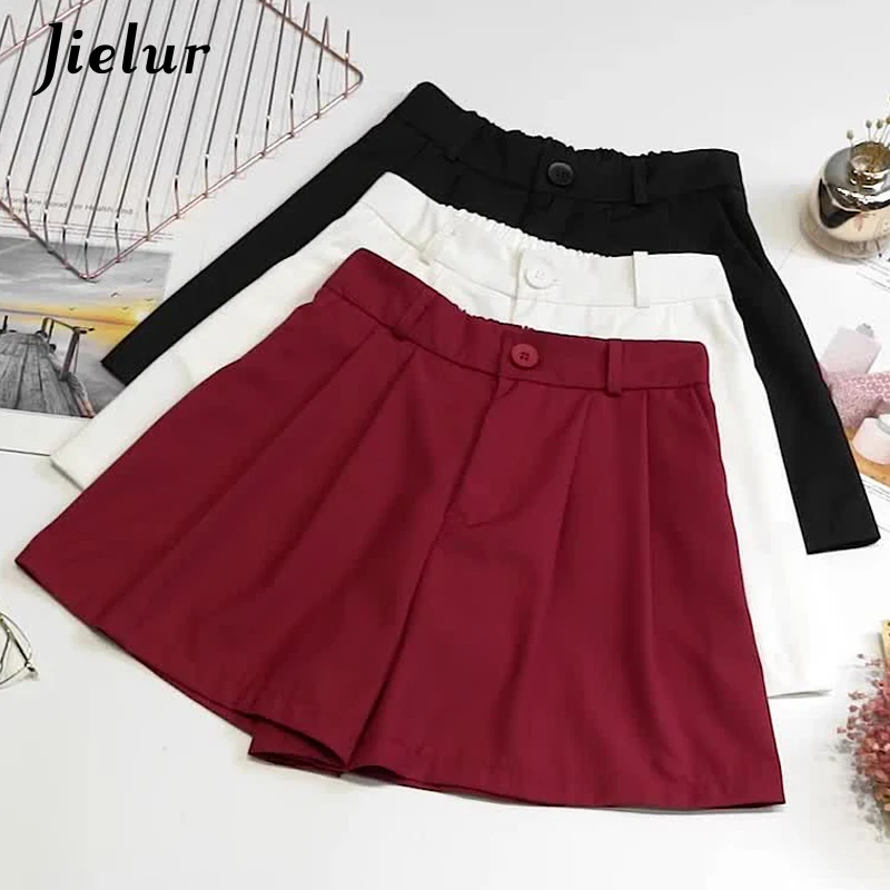 Jielur Wide Leg Shorts Women Summer Hipster Loose Solid Color Women Short Pants Elegant Female Shorts Pantaloncini 3 Colors S-L
Jielur Wide Leg Shorts Women Summer Hipster Loose Solid Color Women Short Pants Elegant Female Shorts Pantaloncini 3 Colors S-L