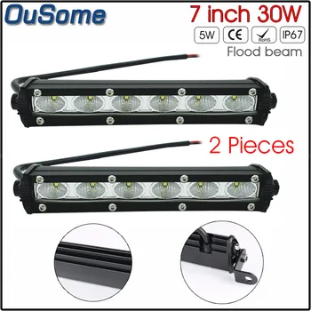 2 Pieces 30W 7" Straight Slim LED Light Bar Single Row For SUV 4X4 ATV Off Road LED Work Light car 12v 24v
2 Pieces 30W 7" Straight Slim LED Light Bar Single Row For SUV 4X4 ATV Off Road LED Work Light car 12v 24v