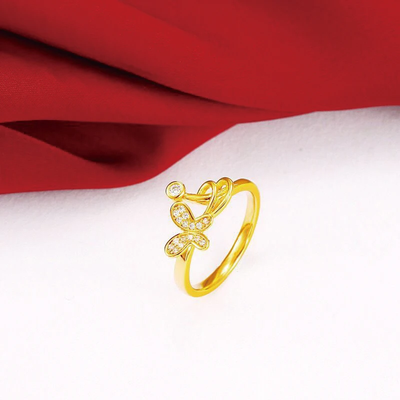 MxGxFam Creative Insect Butterfly Rings For Women 24 k Pure Gold color Jewelry AAA+ Cubic Zircon
MxGxFam Creative Insect Butterfly Rings For Women 24 k Pure Gold color Jewelry AAA+ Cubic Zircon